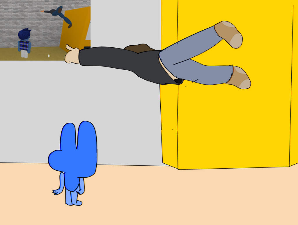 No Stuck In The Wall In The Hall By Jounefr On Deviantart - roblox show objects through walls