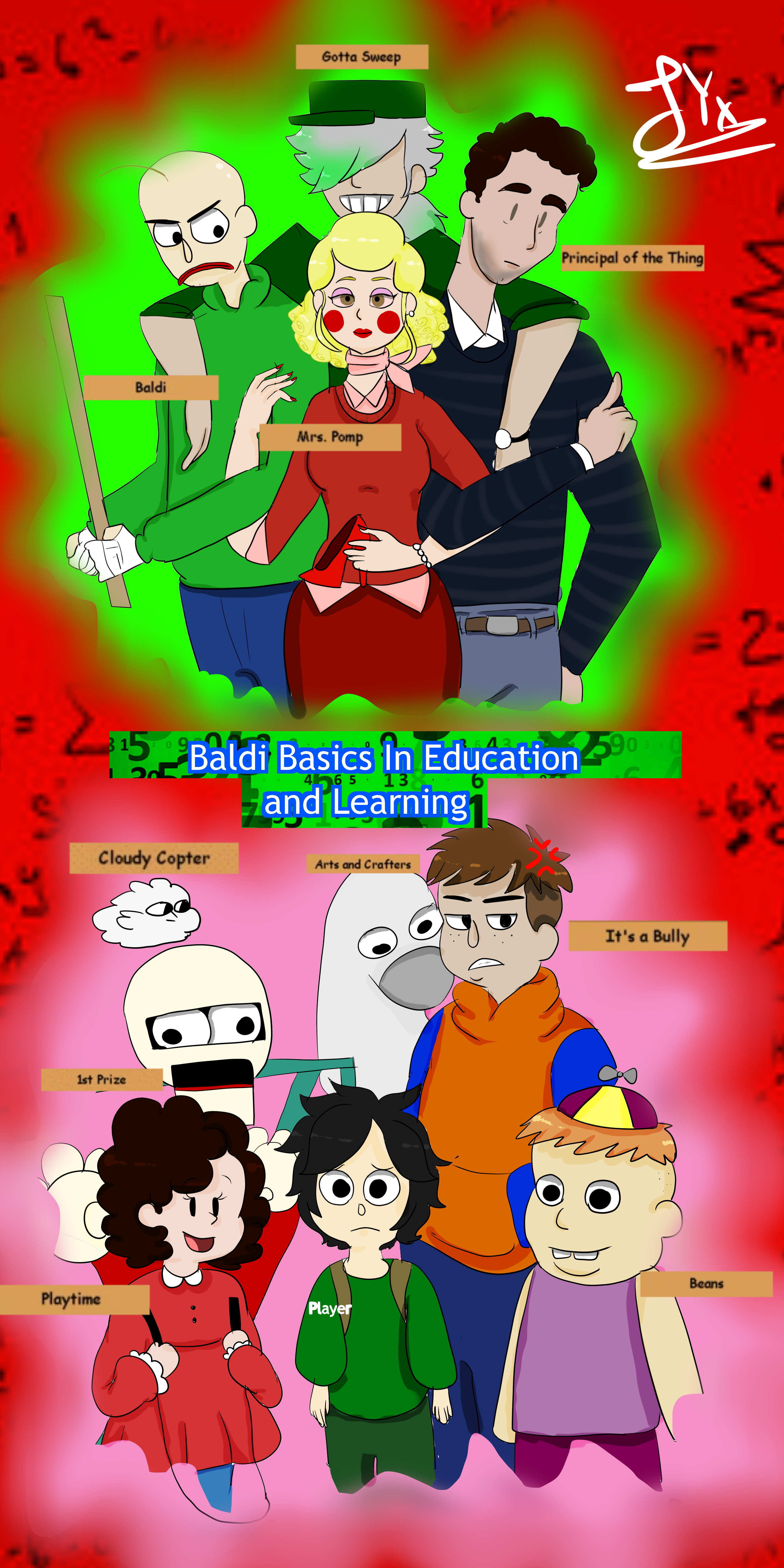 New characters for Gren's Basics [Baldi's Basics] [Concepts]