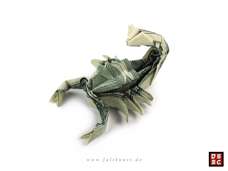 Dollar Bill Scorpion by Origamikuenstler