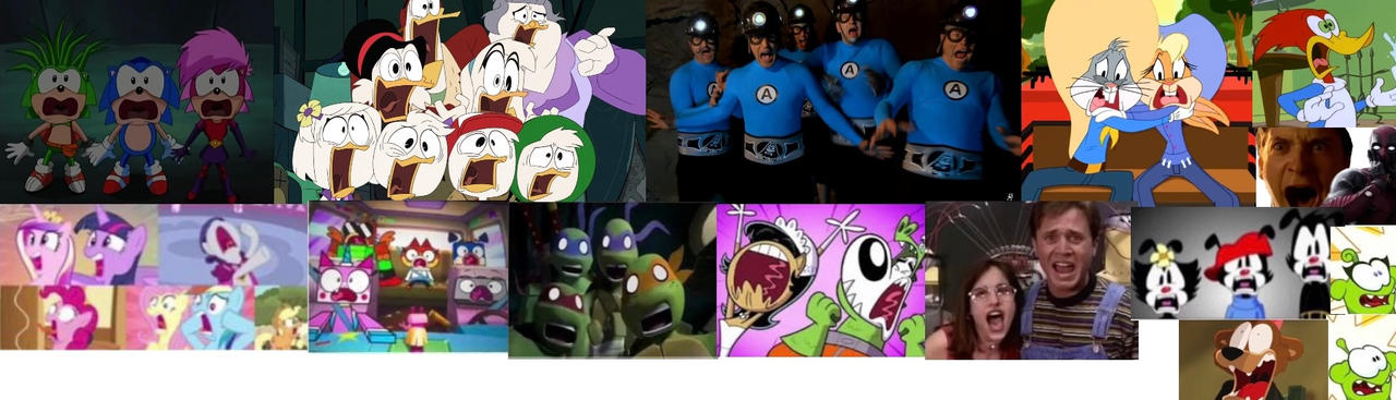 My Favorite Screaming Cartoon Characters! by js12336 on DeviantArt