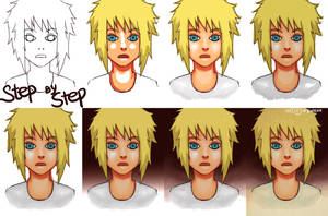 Minato Coloring StepByStep