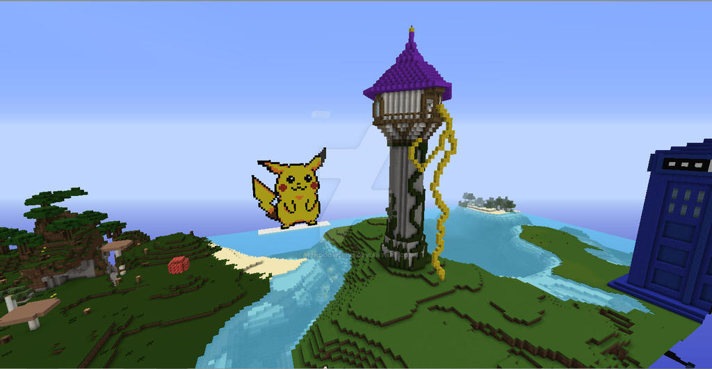 Tangled Tower Minecraft Front View by wendoowslive on DeviantArt