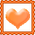 Free Orange Heart Icon