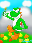 Angry Yoshi is Angry by Silverfur15