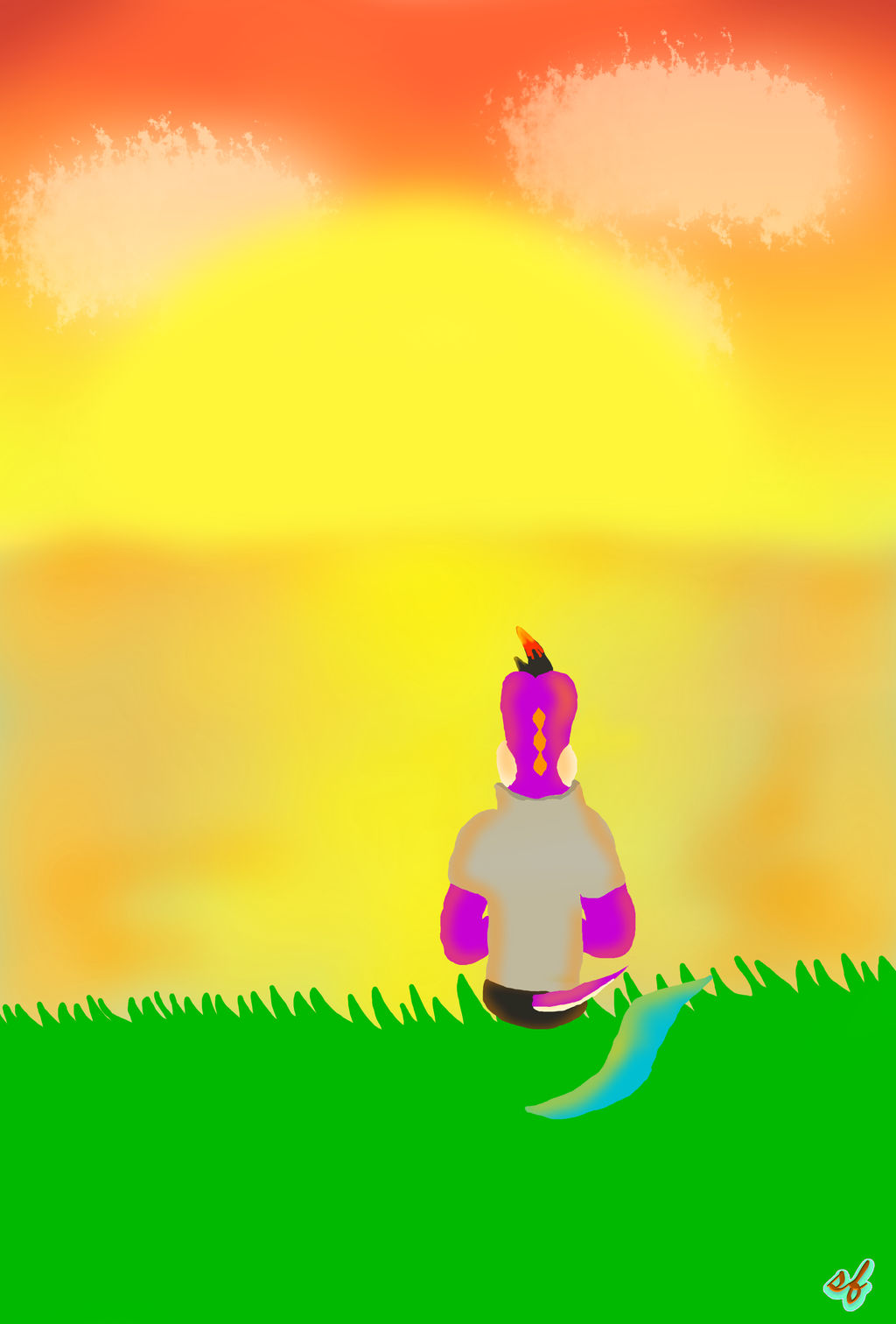 Watching the Sunset by Silverfur15