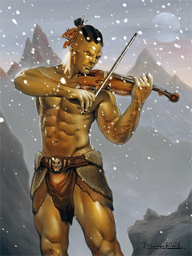 Orc with violin