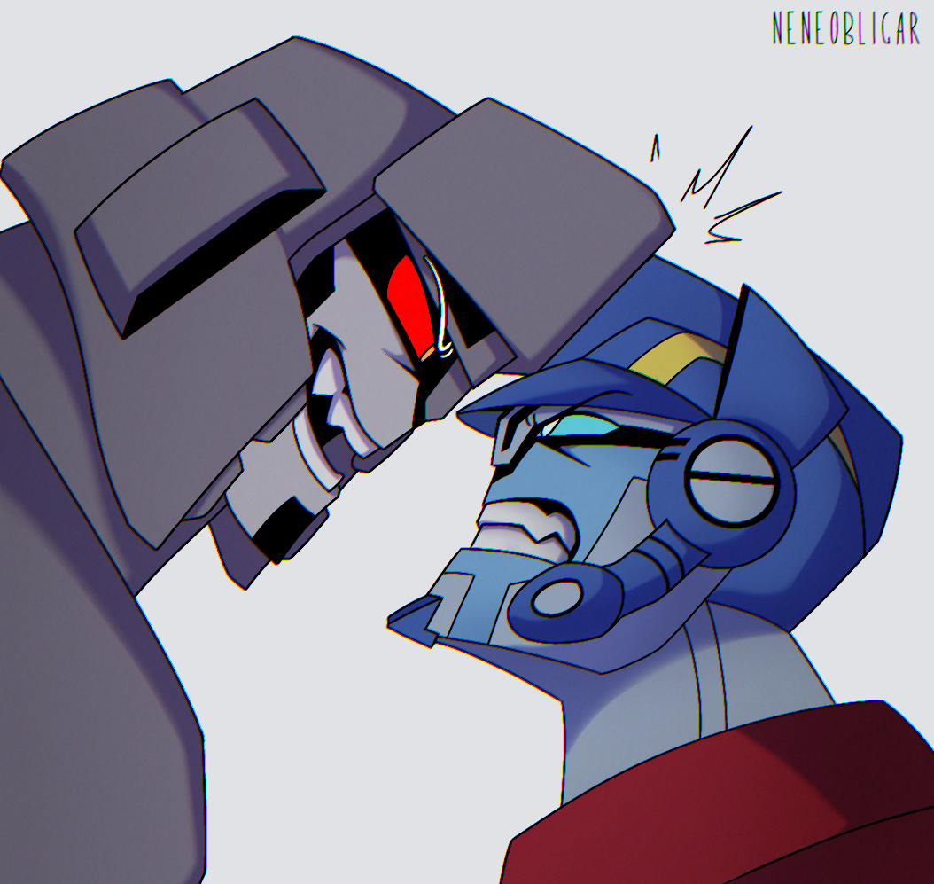 transformers animated optimus prime vs megatron
