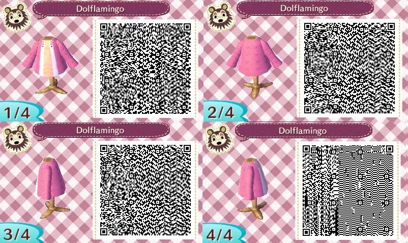 Animal crossing Qr code : One piece Dolflamingo