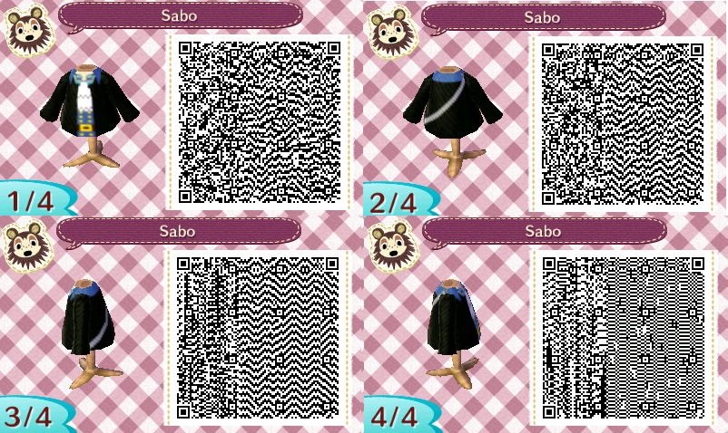 Animal crossing Qr code : One piece sabo