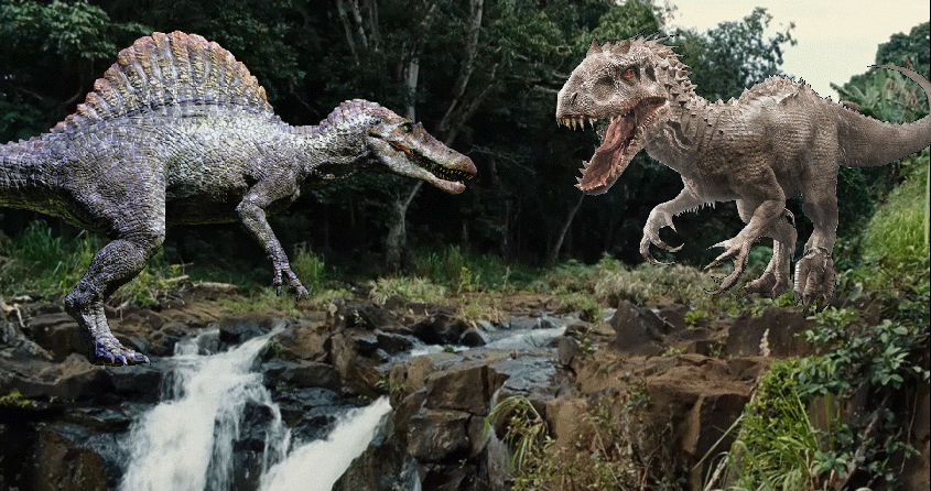 Spinosaurus vs Indominus Rex Death Battle by SilverTrunks06 on DeviantArt