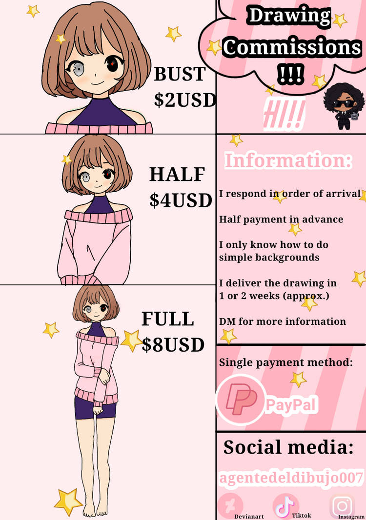 Agent Commission Deviantart Commissions!! by agentedeldibujo007 on DeviantArt