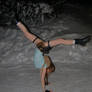 Lara Croft gymnastics