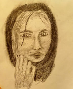 young woman sketch