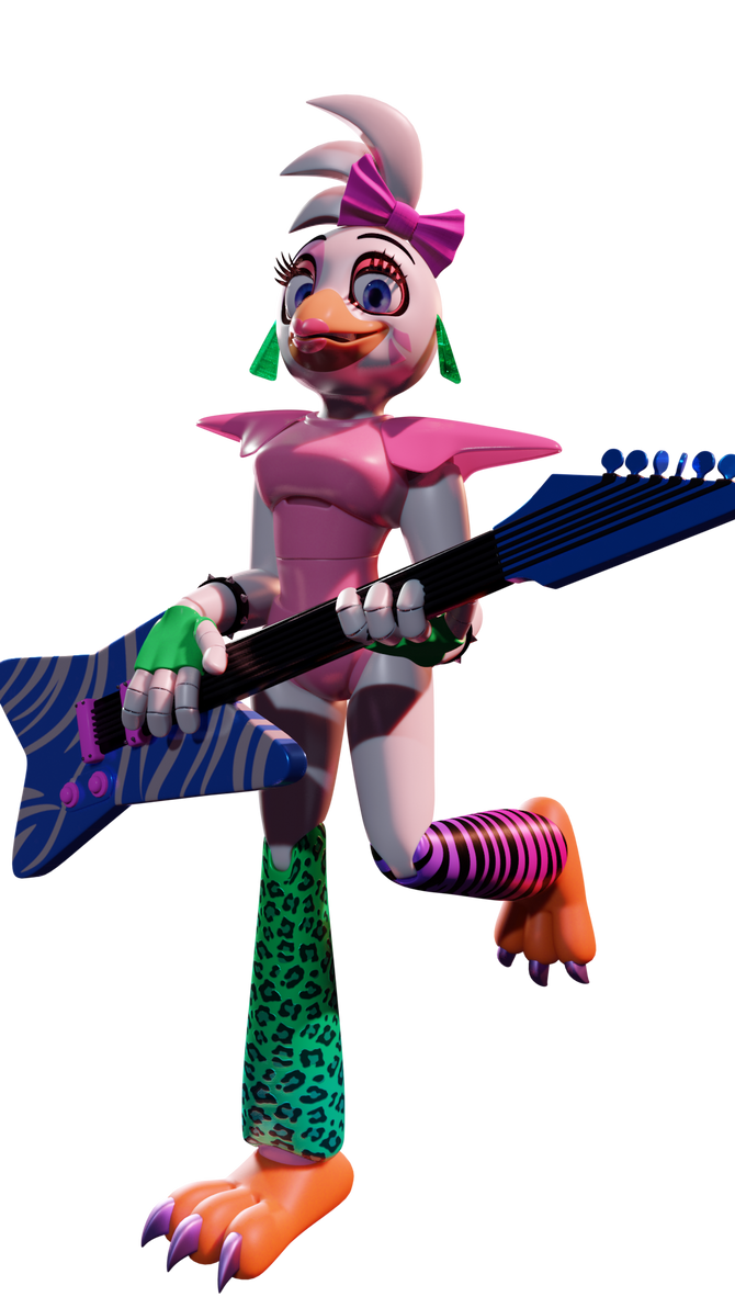 glamrock chica render by animebou33 on DeviantArt