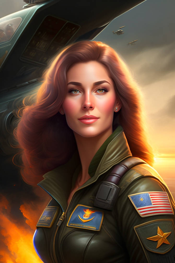 Female Pilot Deviantart Lexica AI - Female Fighter Pilot 2 - 5-11-23 by steshu87 on DeviantArt
