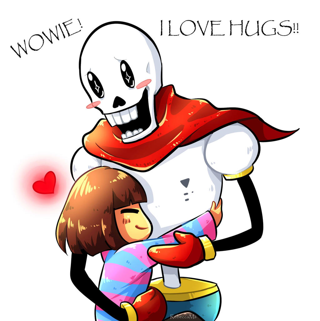 [Undertale] Hugging Papyrus