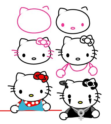 How to Draw Hello Kitty 