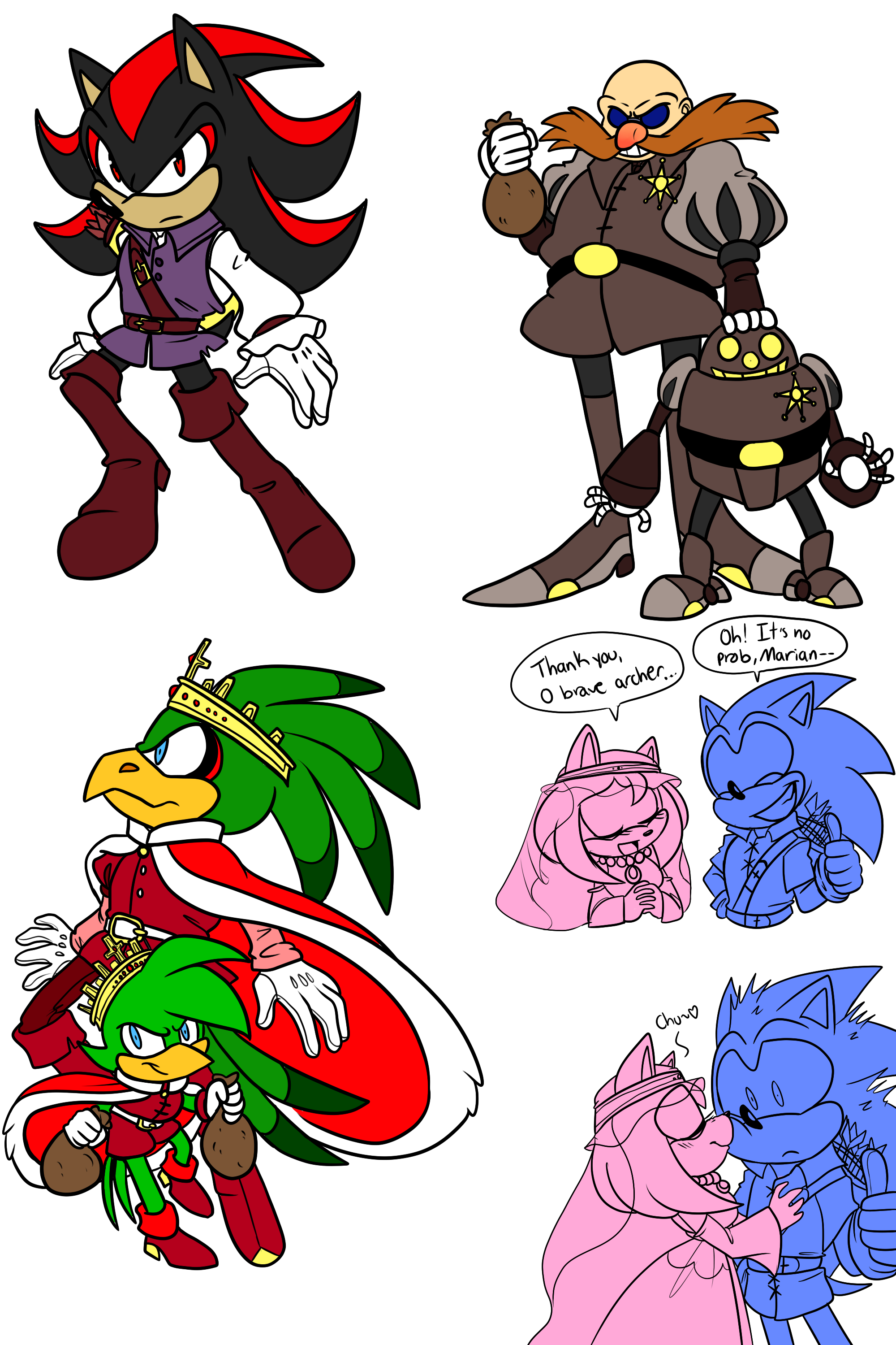 Sonic Robin Hood Characters Set 2 (Plus Bonus) by GingyGin on DeviantArt