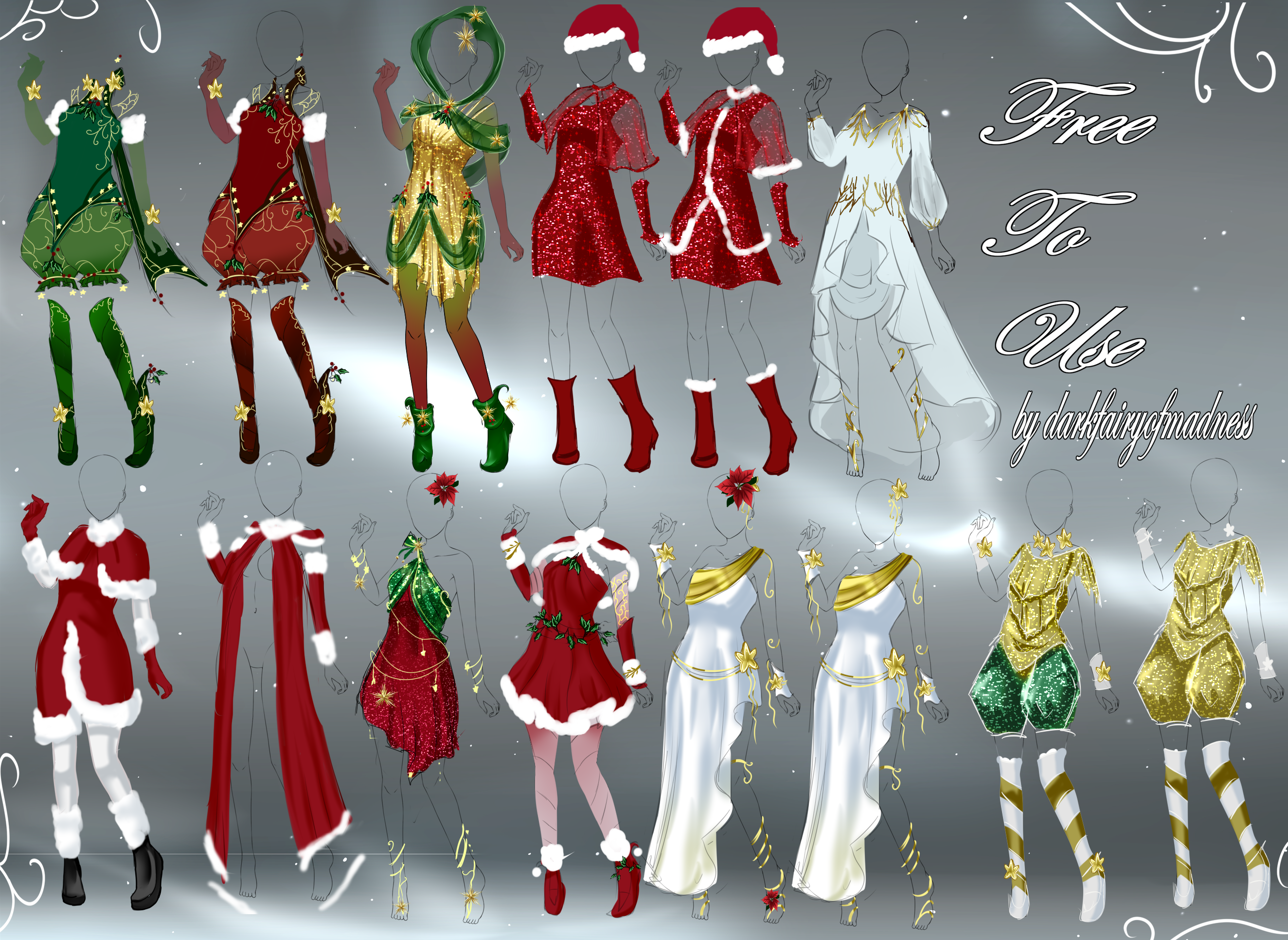 Anime 2024 christmas outfits