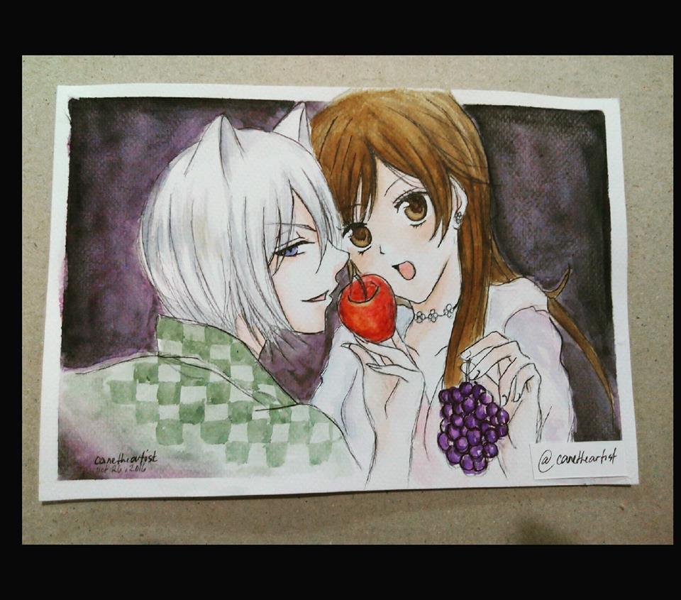 Tomoe X Nanami - watercolor painting