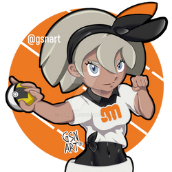 GsnArt |Bea Gym Leader Pokemon Sword And Shield