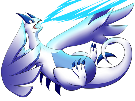 Lugia Uses Aeroblast!