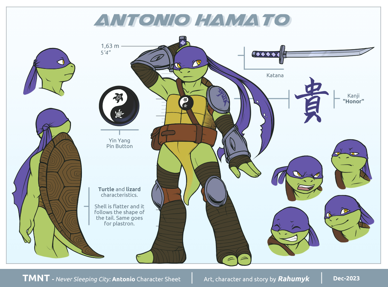 TMNT OC: Antonio Hamato by Rahumyk on DeviantArt