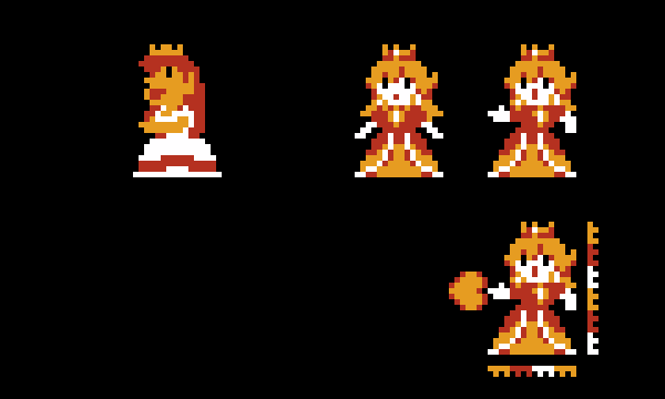 Princess Sprite recreating the NES Princess Peach sprite by hbdhl on DeviantArt