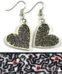 Keith Haring earings by raposoreis