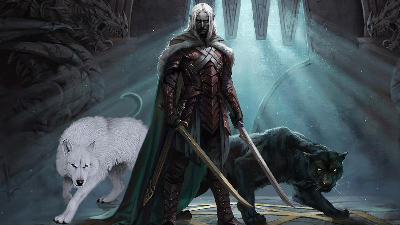 Drizzt Do'Urden edit with a little surprise by Haohmaruh on DeviantArt