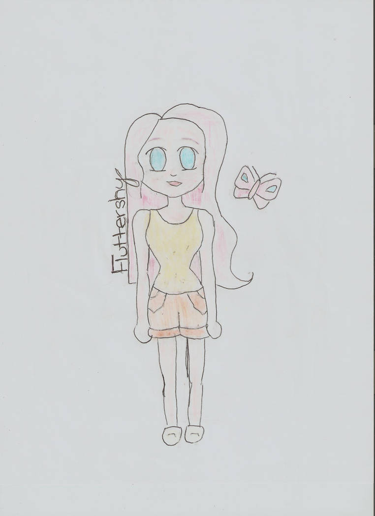 Fluttershy human form by KittenLover4ever on DeviantArt