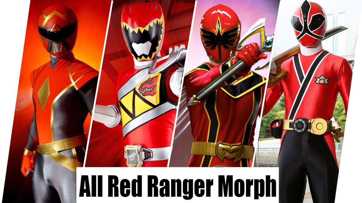 Evolution of Red Ranger by tranducthat on DeviantArt