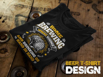 Homebrewing Beer T-Shirt Design