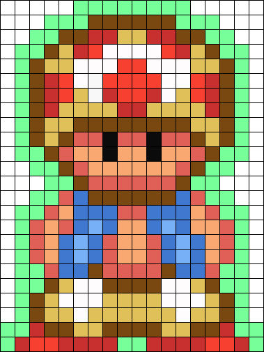 Mario bros 2 8 bit Toad by Vickicutebunny on DeviantArt