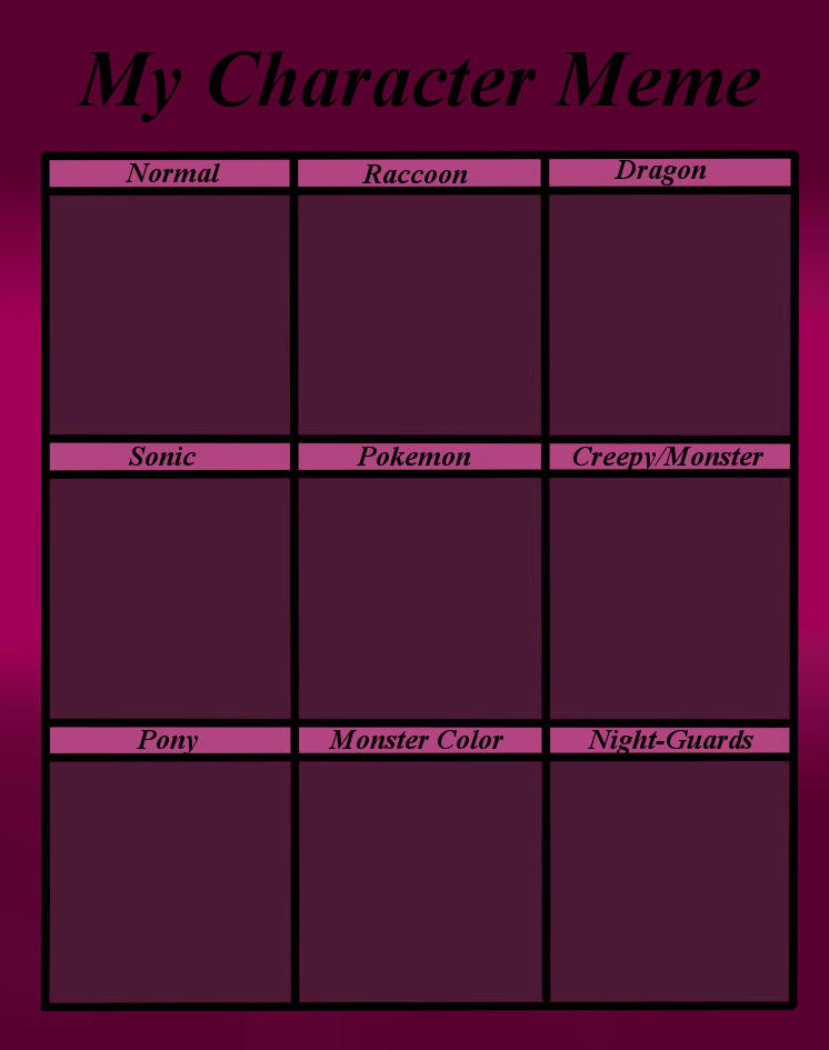 My Character Meme new by Vickicutebunny on DeviantArt