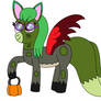 Happy Halloween Zombie bunny pony Vicki