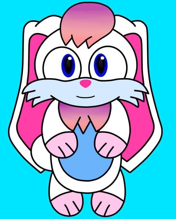Rainbow Rabbit Deviantart Rainbow Bunny new style 2 by Vickicutebunny on DeviantArt