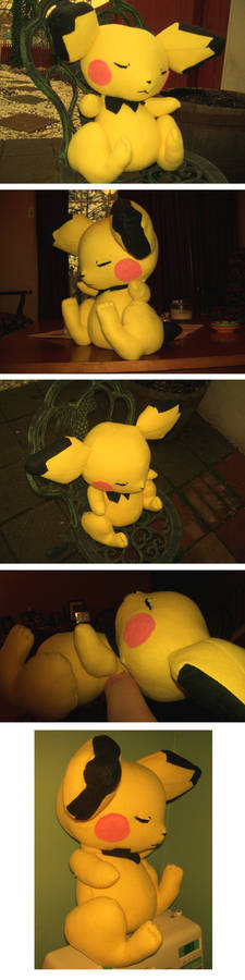 SLEEPY PICHU DOLL