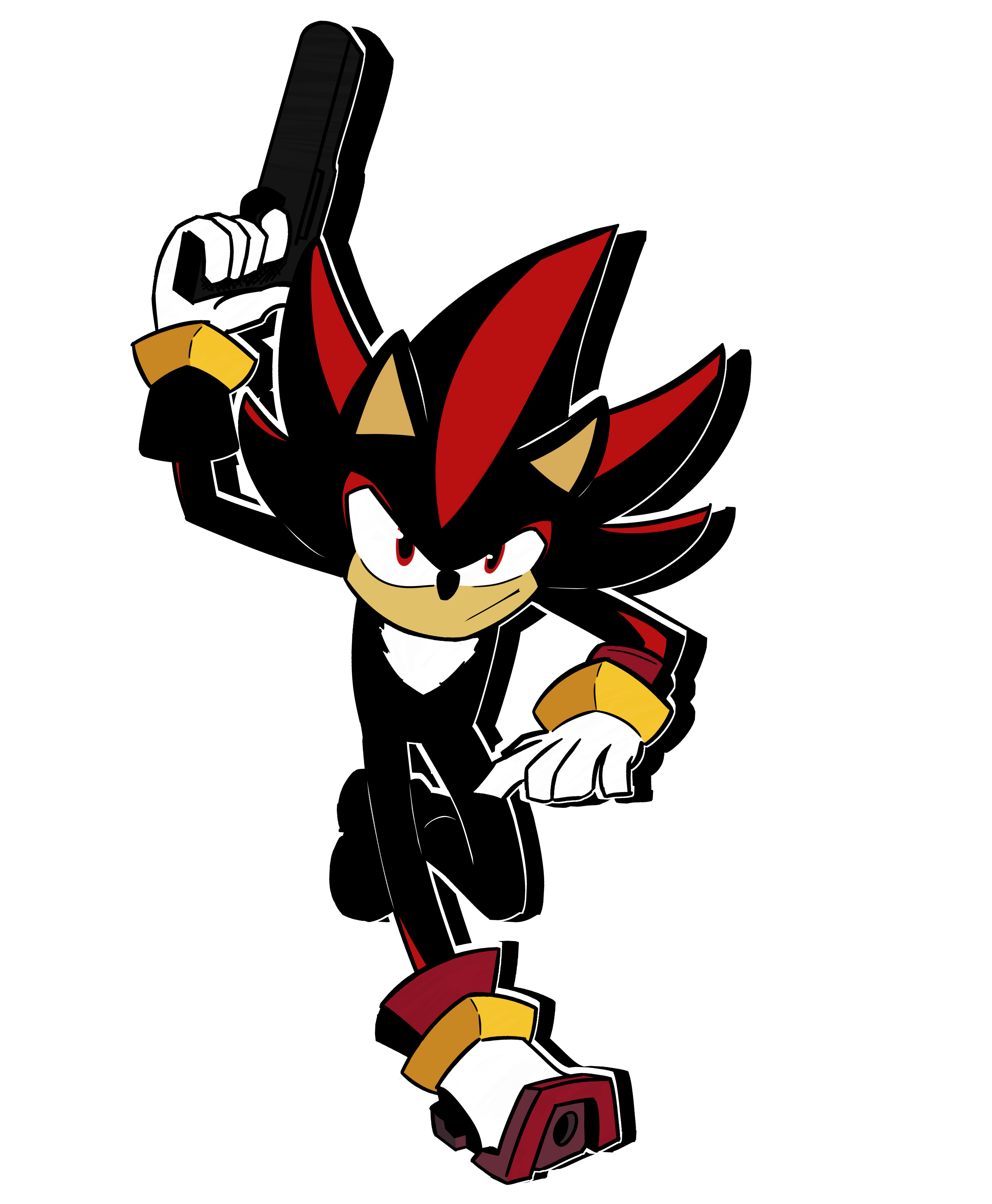 shadow with a gun, shadow the hedgehog