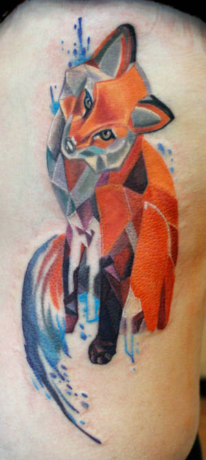 Geo Color Block Fox