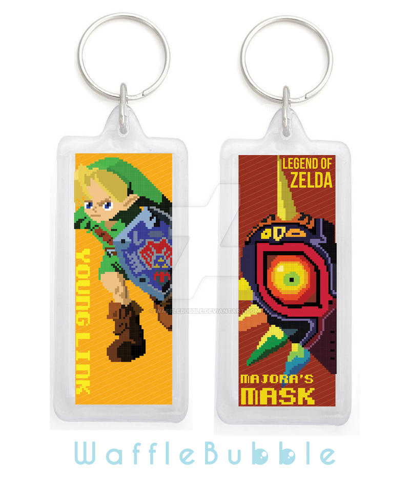 LoZ: Majora's Mask Keychain (Double Sided) by wafflebubble on DeviantArt