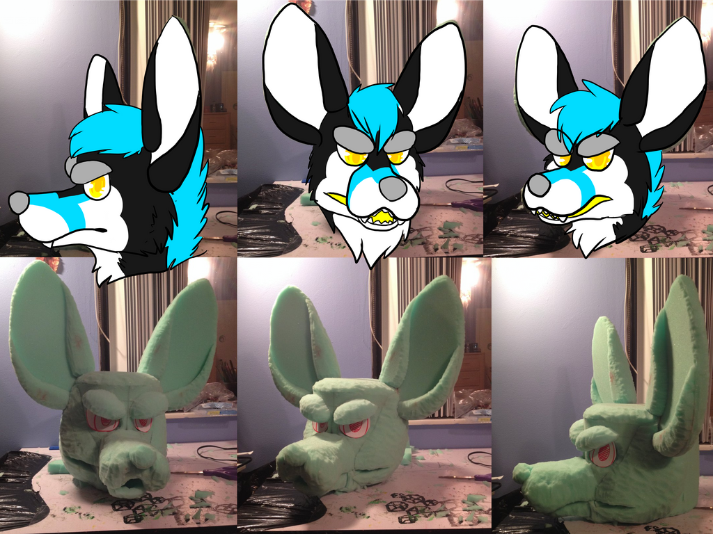 quick Fursuit head Pattern by toxicfox100 on DeviantArt.