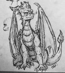 Spyro pencil sketch