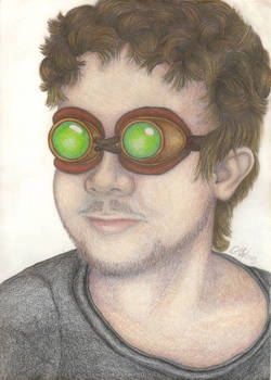 Brother Portrait (in steampunk goggles)