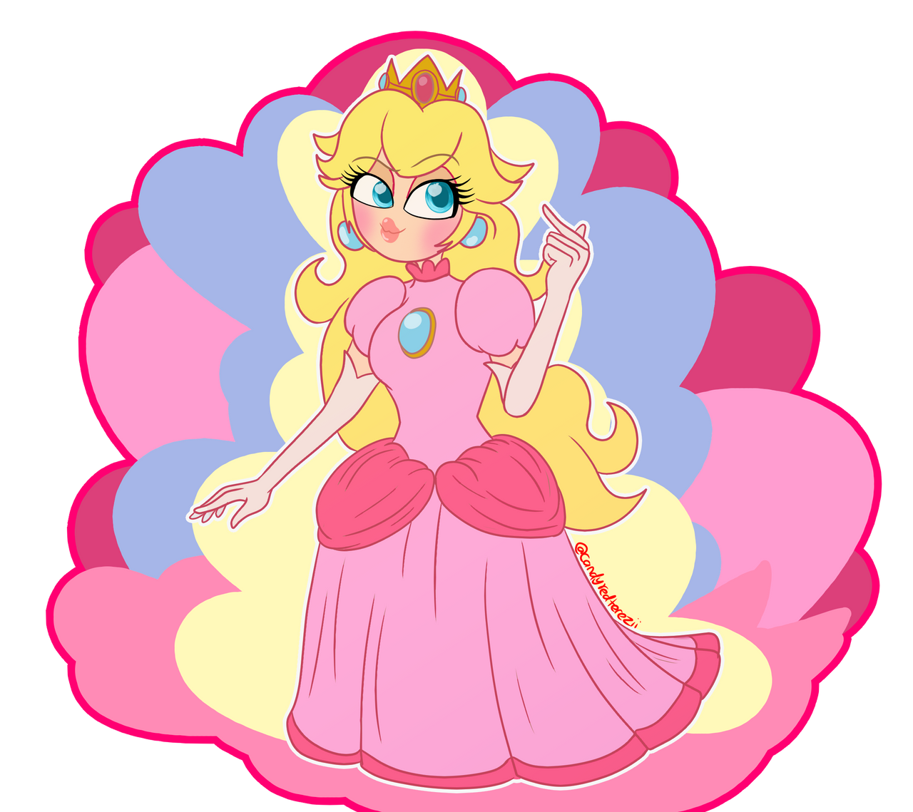 Princess Peach by rougiethebat2256 on DeviantArt