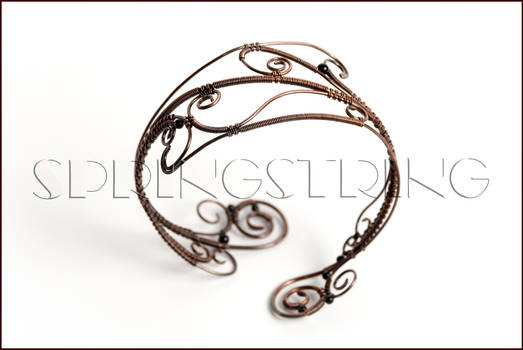 COPPER WIRE UPPER ARM BRACELET