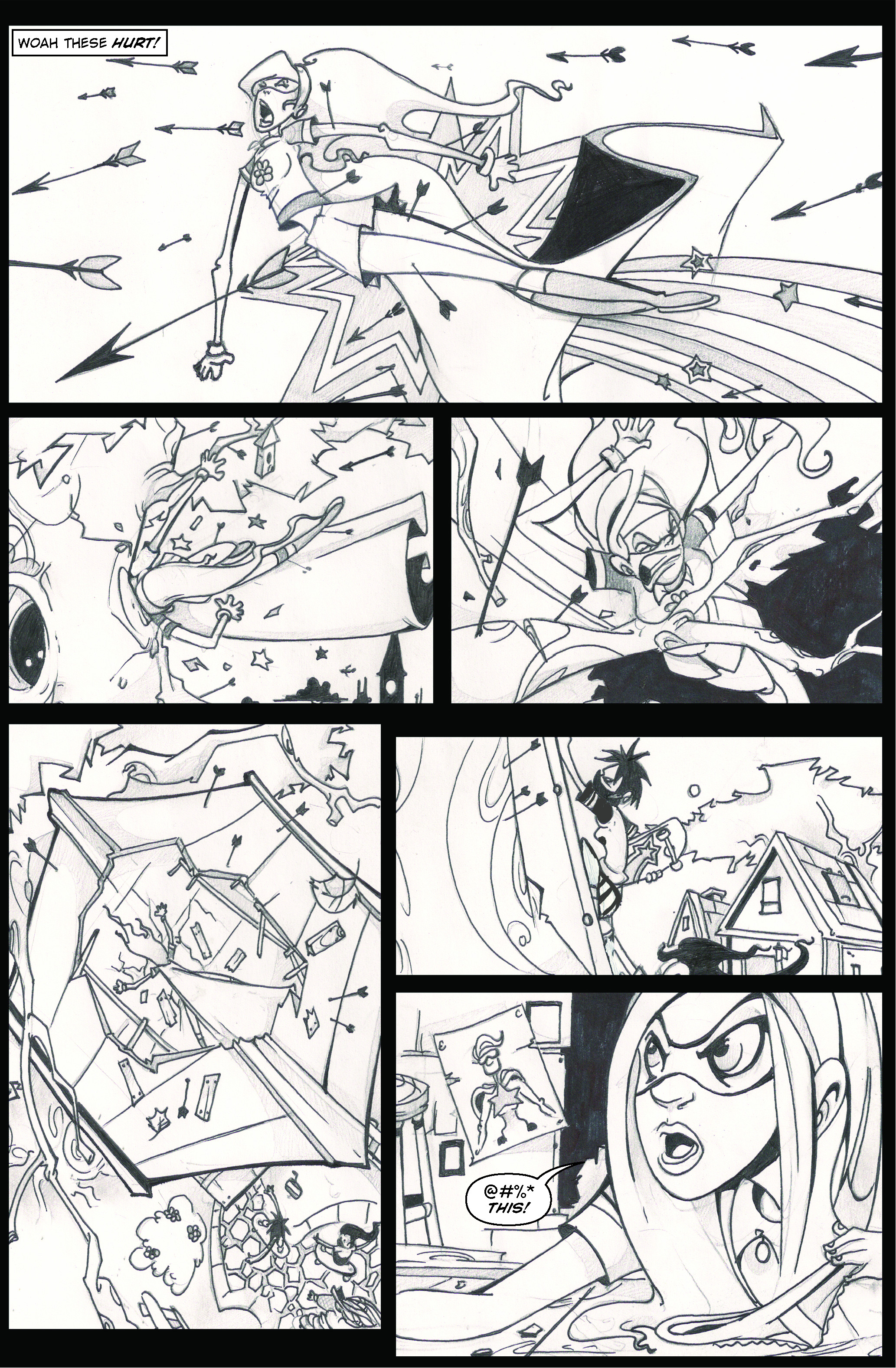 Pink Power 2 page 9 Lineart