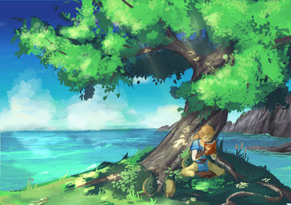 link under a tree