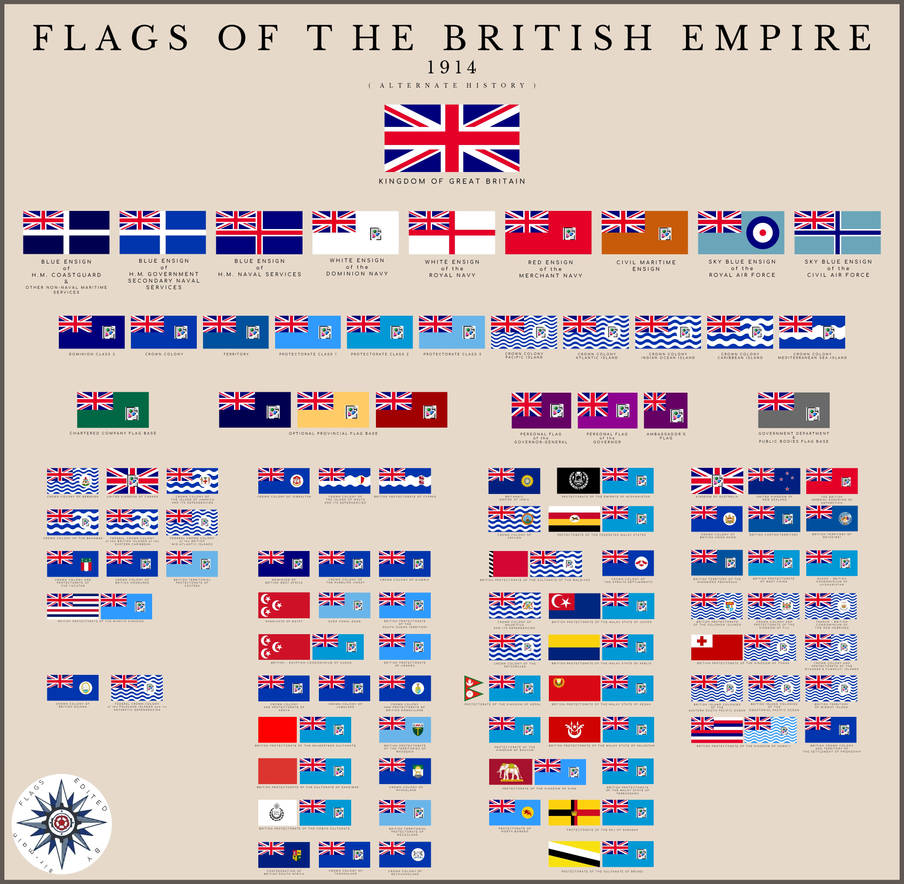 WIP | AH : Flags of the British Empire 1914 by sir-main on DeviantArt