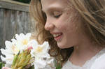 Girl with Flowers by rachellcoe